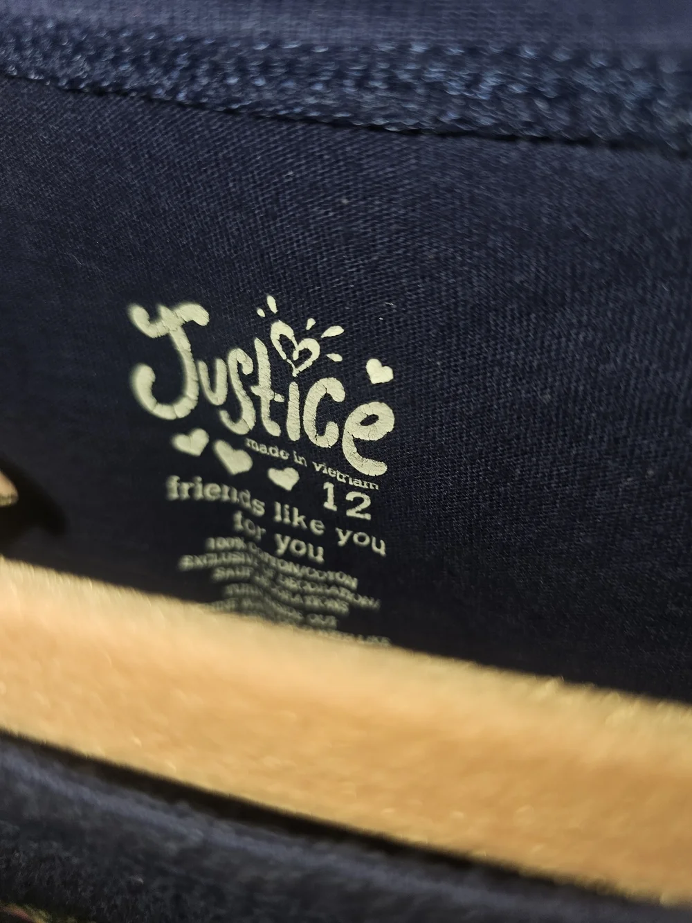 Justice Girls Navy Cat & Emoji Graphic Tee - Size 12